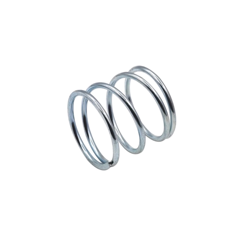 Single zinc plated compression spring
