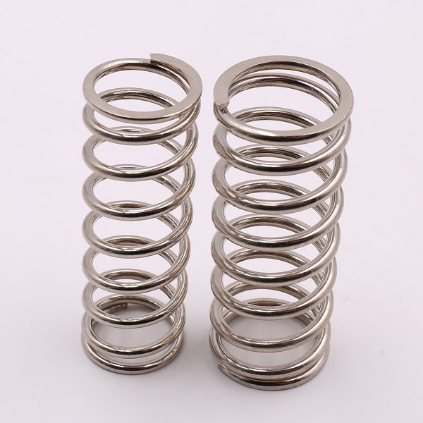 Upright stainless steel compression springs