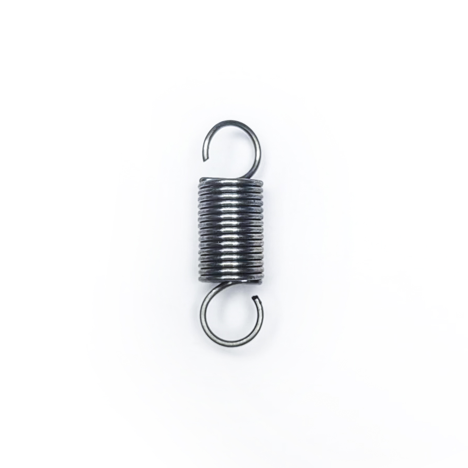 Compact extension spring with round loops