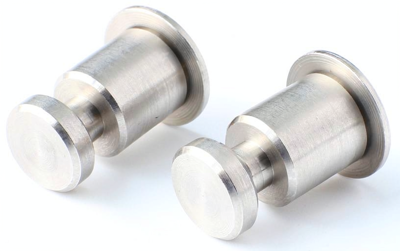 Precision turned flanged pins
