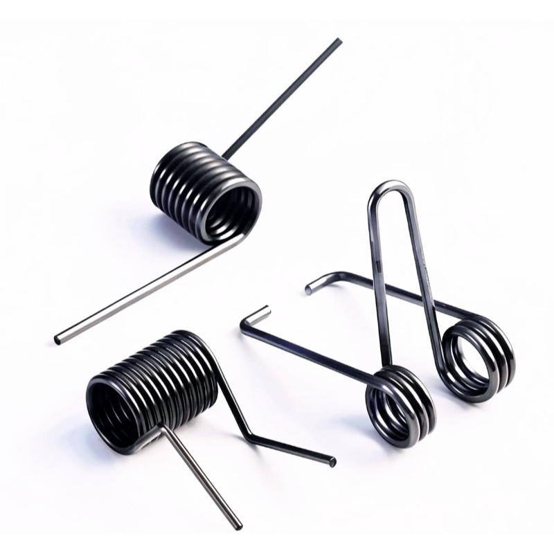 Black torsion springs with assorted leg forms